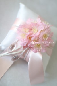 リングピロー　桜クッション