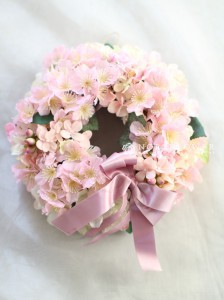 リース　壁掛け　フラワーリース