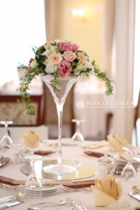 会場装飾　ウェディングフラワー　パーティーアレンジ