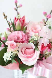 お雛様アレンジ＆卒業卒園アレンジ　フラワーギフト　春のフラワーギフト