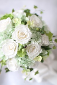 プリザーブドフラワー　ウェディングブーケ