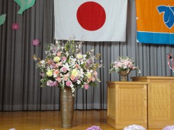 小学校入学式　フラワーデコレーション