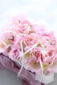 ピンクローズ リングピロー