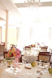 軽井沢ウェディング　会場装飾花　軽井沢ブーケ　アレンジメント