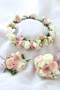 軽井沢ウェディングブーケ　花冠　リストブーケ　ブーケ　ウェディングブーケ