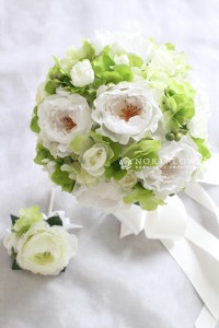 ウェディングブーケ　ブーケ　軽井沢ブーケ　白グリーンブーケ　軽井沢　ウェディングブーケ