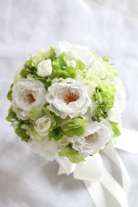 ウェディングブーケ　ブーケ　軽井沢ブーケ　白グリーンブーケ　軽井沢　ウェディングブーケ