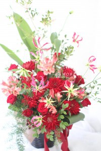 コンサートお祝い花　新築祝いアレンジメント　軽井沢別荘装飾花　軽井沢花屋　軽井沢フラワーショップ