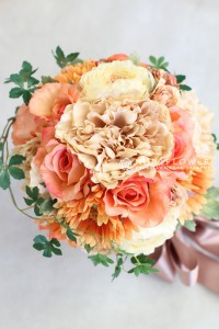 ウェディングブーケ 軽井沢ウェディングブーケ ブライダルフラワー ウェディングアイテム オレンジガーベラ