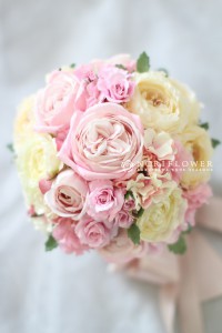 ウェディングブーケ ピンクオールドローズブーケ ブライダルアイテム ウェディングアイテム ウェディングフラワー ブライダルフラワー